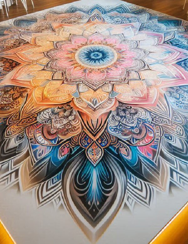 Timeless Romance Wedding Floor Wrap