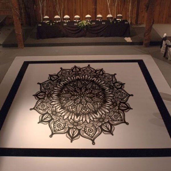 Elegant Custom Wedding Floor Wrap