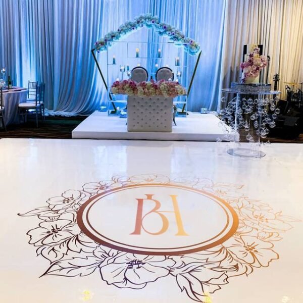 Opulent Glamour Wedding Floor Wrap